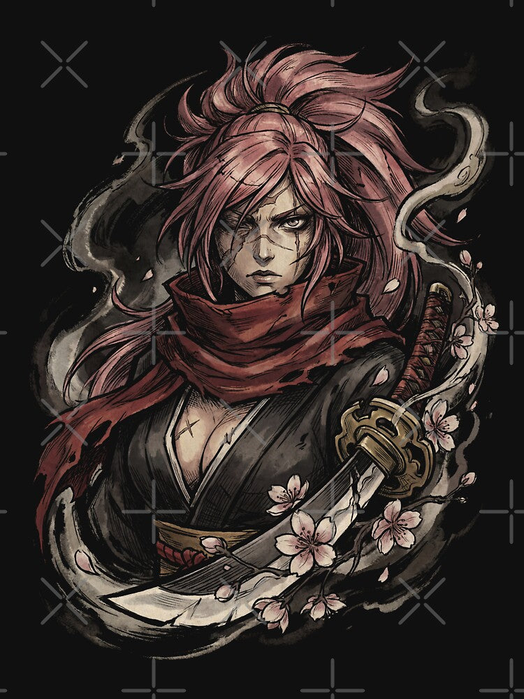 Baiken Guilty Gear Relaxed – Modern Japanese Casual Art by Senpaiwaves