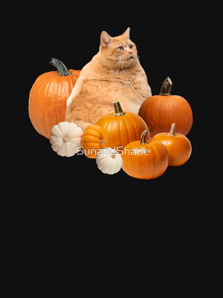Pumpkin Spice Chonker Cat Halloween Meme Fall Fun by SunandShade