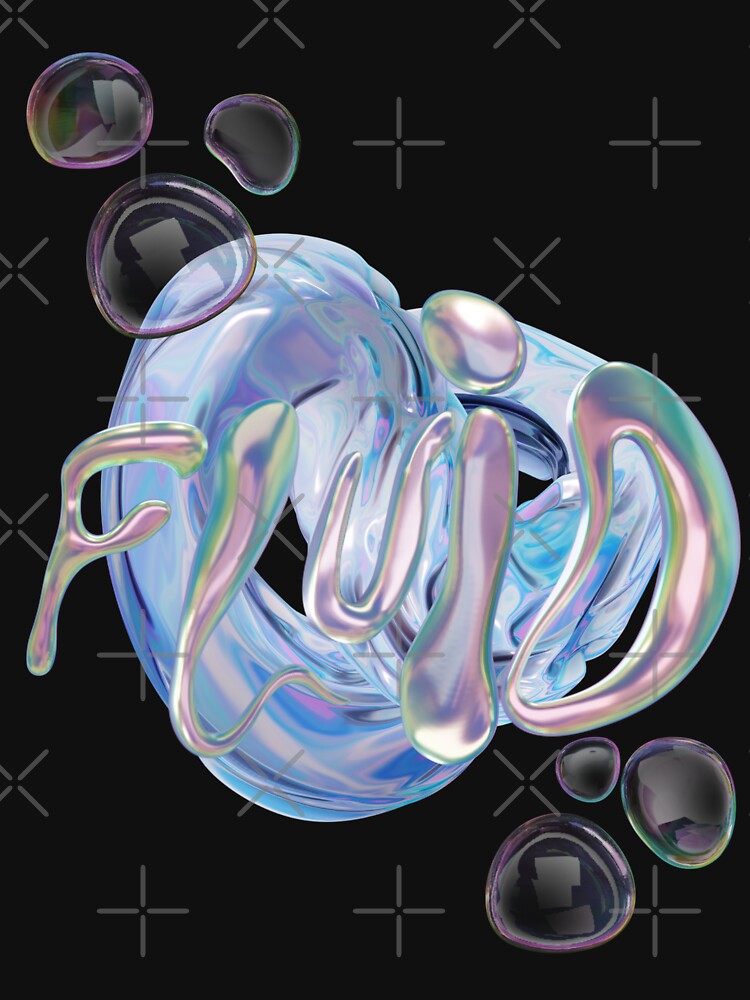 Fluid bubble y2k vibe by VantaTheArtist