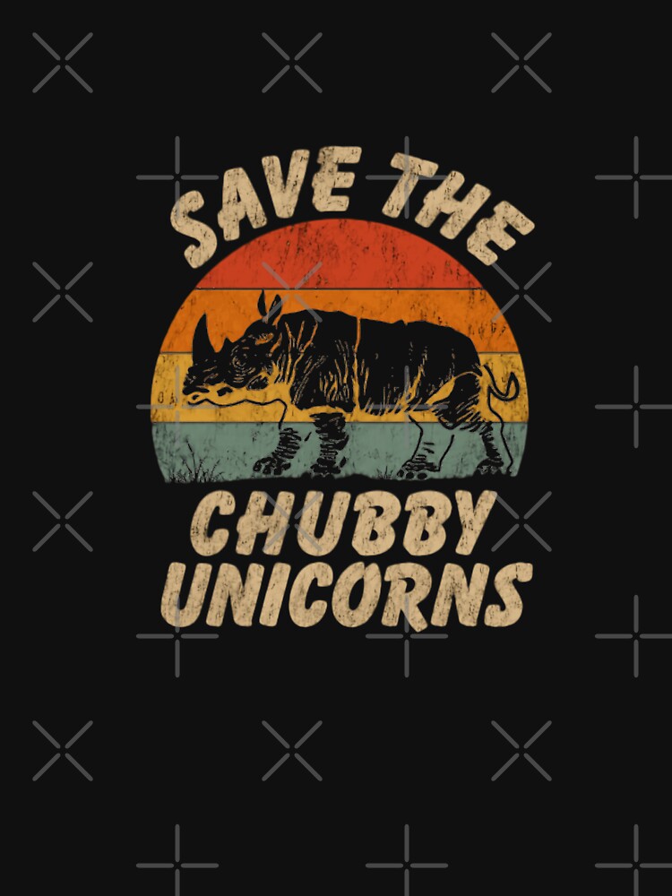 Save The Chubby Unicorns Rhinoceros Conservation Funny Animal Lover by JonesFlora2025
