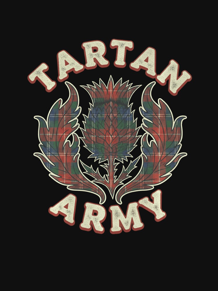 Scottish Tartan Thistle Emblem Scotland Long by TinaHeaney