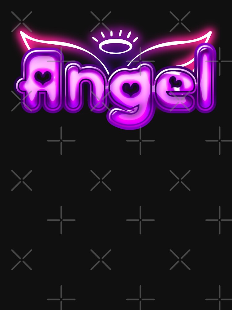Angel lettering with wings - soft girl trend by Rev-Style