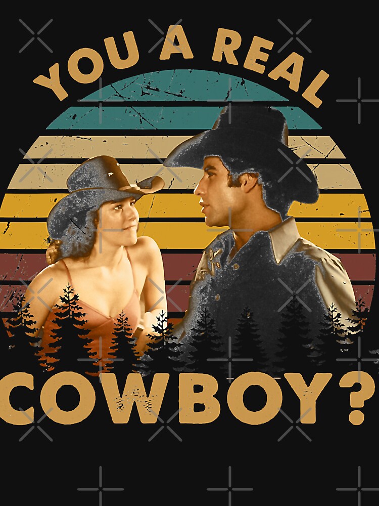 Day Gift for American Urban Cowboy Romantic Western Movie Funny Men Fan by Gina667