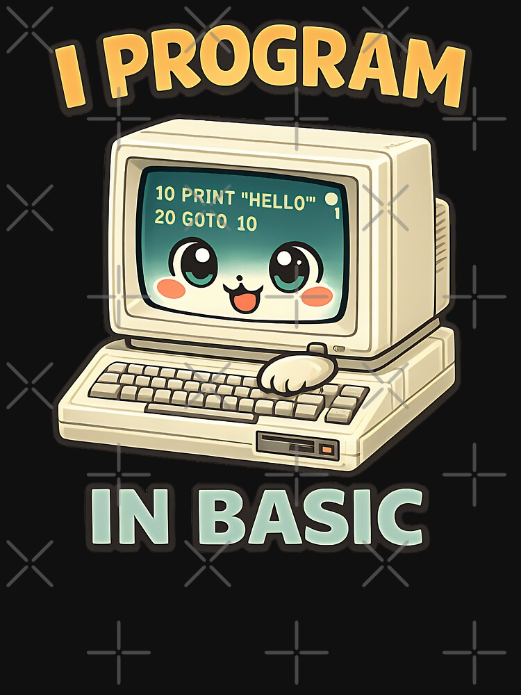 I Program in BASIC - Cute Retro Computer Programmer by TeeTimeTreasure