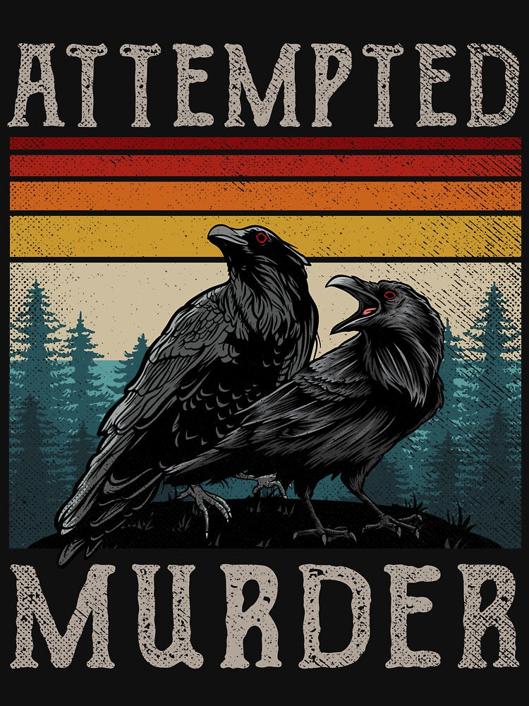Attempted Murder Crows & Ravens Edgar Allen Poe by PandaPope