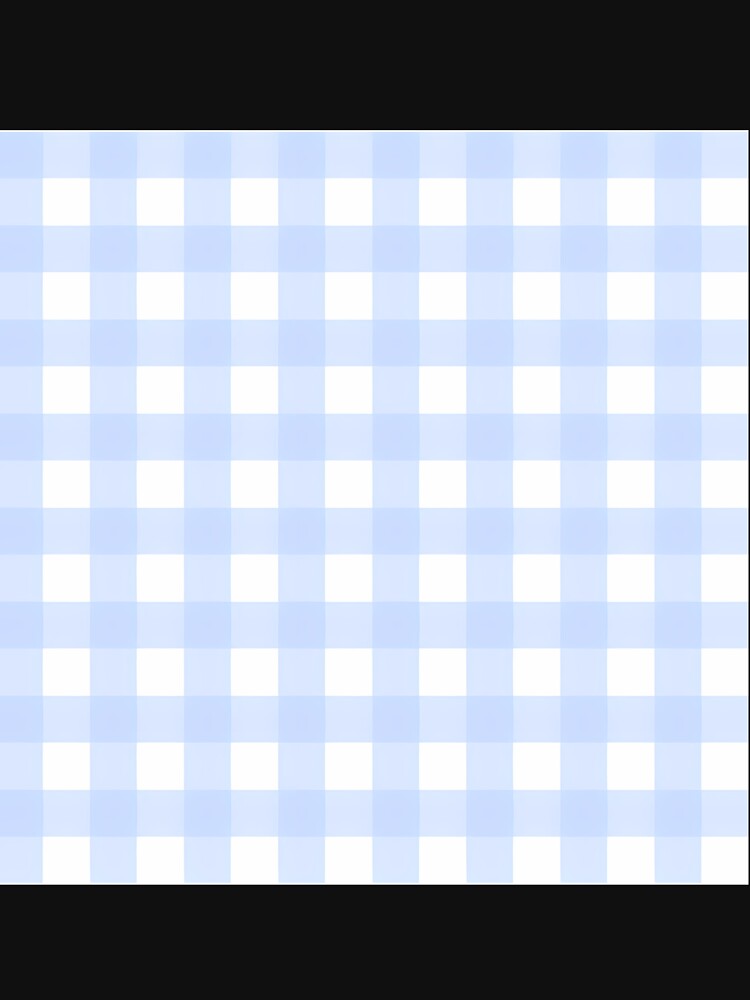 Light Blue Gingham Check Pattern by rimiuvay37