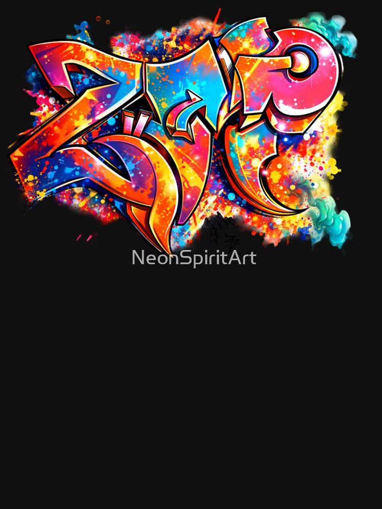 ZAP – Neon Electric Graffiti Word Art by NeonSpiritArt