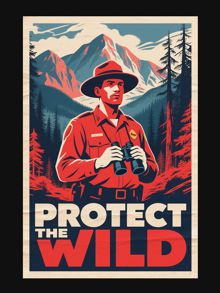 Protect the Wild – Forest Ranger Hope Style propaganda retro by HoopeStylee