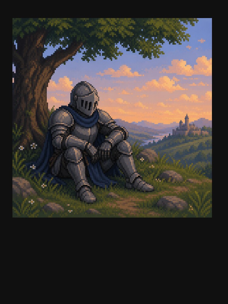 Pixel Knight At Rest by Nol1ytv