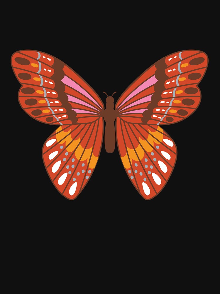 Bohemian Folk Art Butterfly Vintage Graphic T-Shirt by FestivityFinds