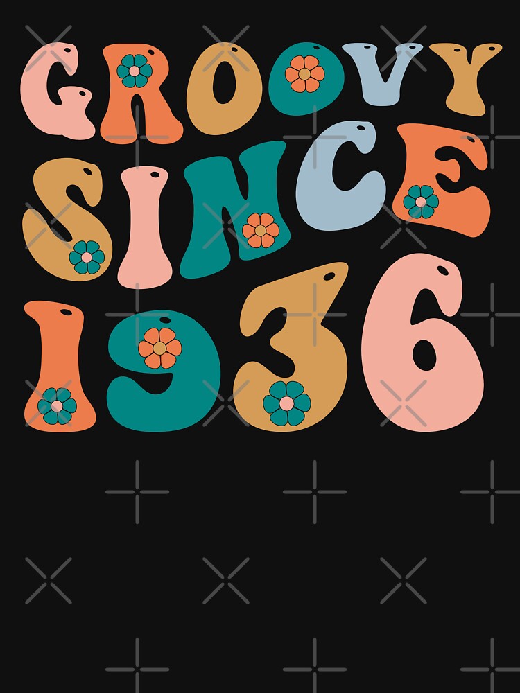 Groovy Since 1936 | 87th Birthday | Retro Groovy Birthday by AMINE  ★★★★★
