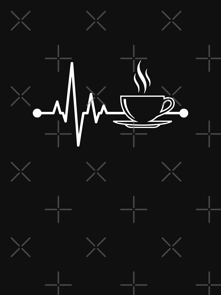 Coffee Heartbeat Coffee Lover Caffeine Enthusiast by PopStars1993