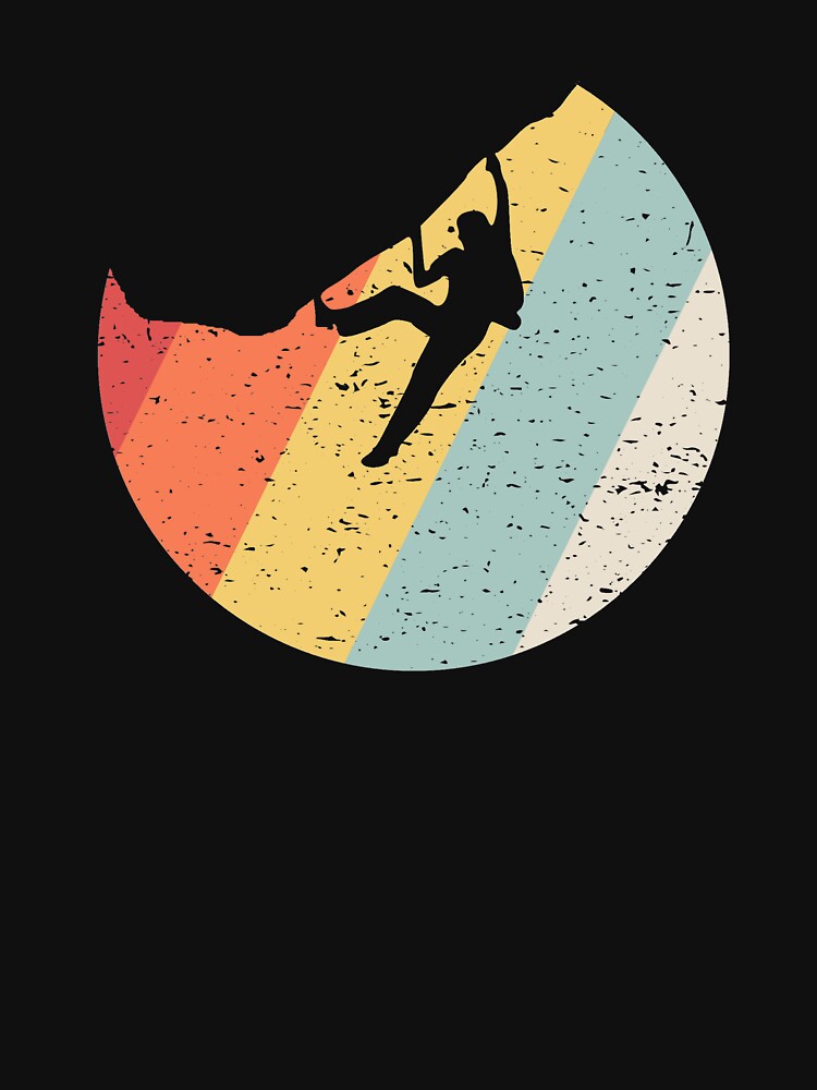 Vintage Retro Rock Climber by Vanover Designs