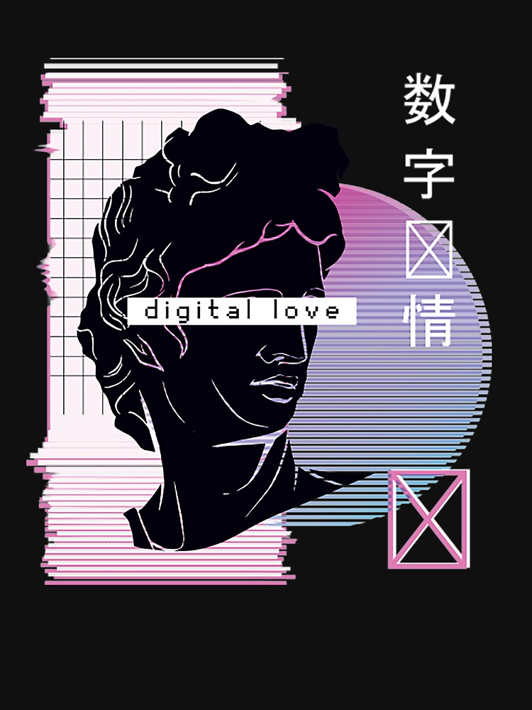 Vaporwave Digital Love 90s 80s Gift by bostons2001