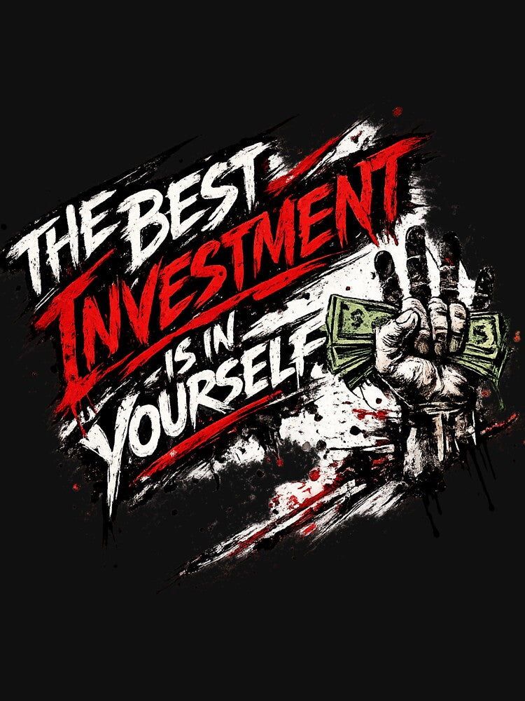 The Best Investment Is in Yourself – Inspirational Typography Design by ArtisticHeart21