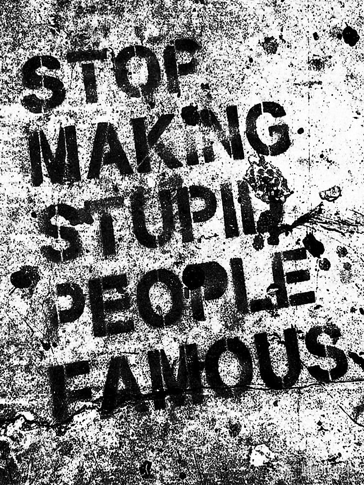 STOP MAKING STUPID PEOPLE FAMOUS by lalaynahop