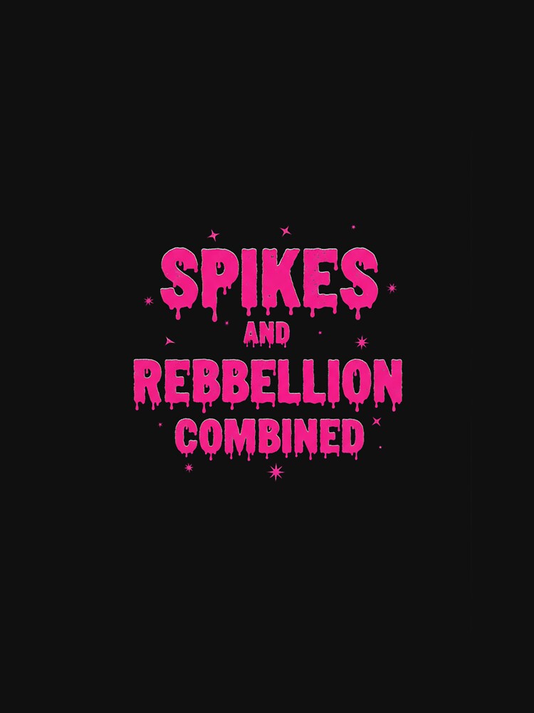 Spikes & Rebellion Grunge Tee - Punk Rock Edgy Design by Merchifyme2000