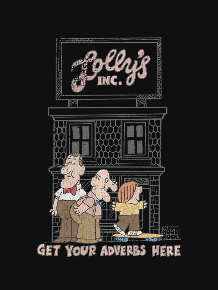 Schoolhouse Rock Lollys Adverbs Long Sleeve by FernMary