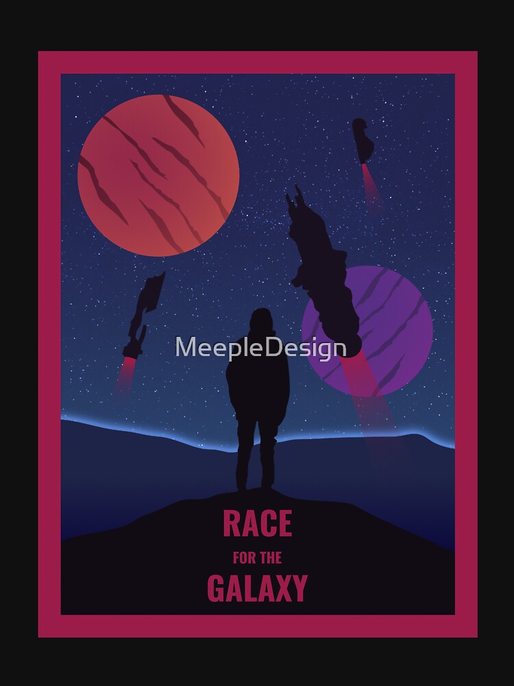 Race of the Galaxy - Board Games - Minimalist Travel Poster Style - Board Game Art by MeepleDesign