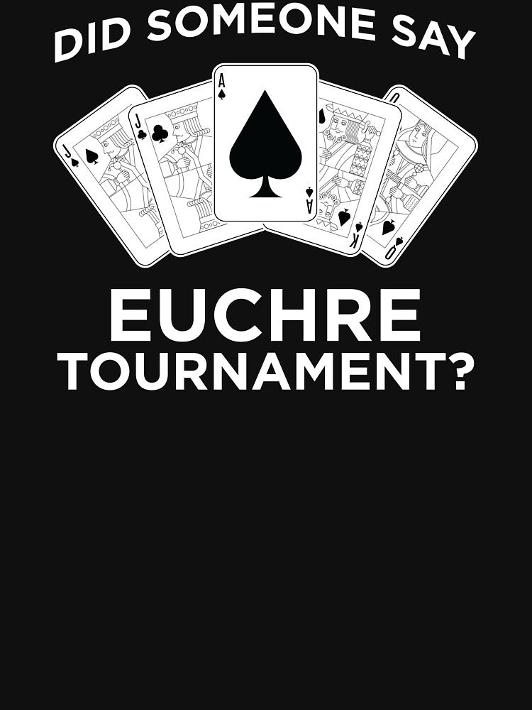Funny Euchre Card Game Tournament print by jakehughes2015
