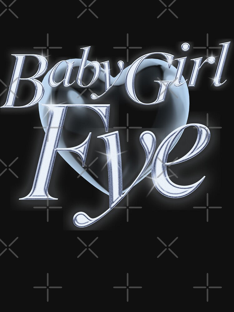 Baby girl fye y2k design vaporwave vibe metallic bubble version by VantaTheArtist