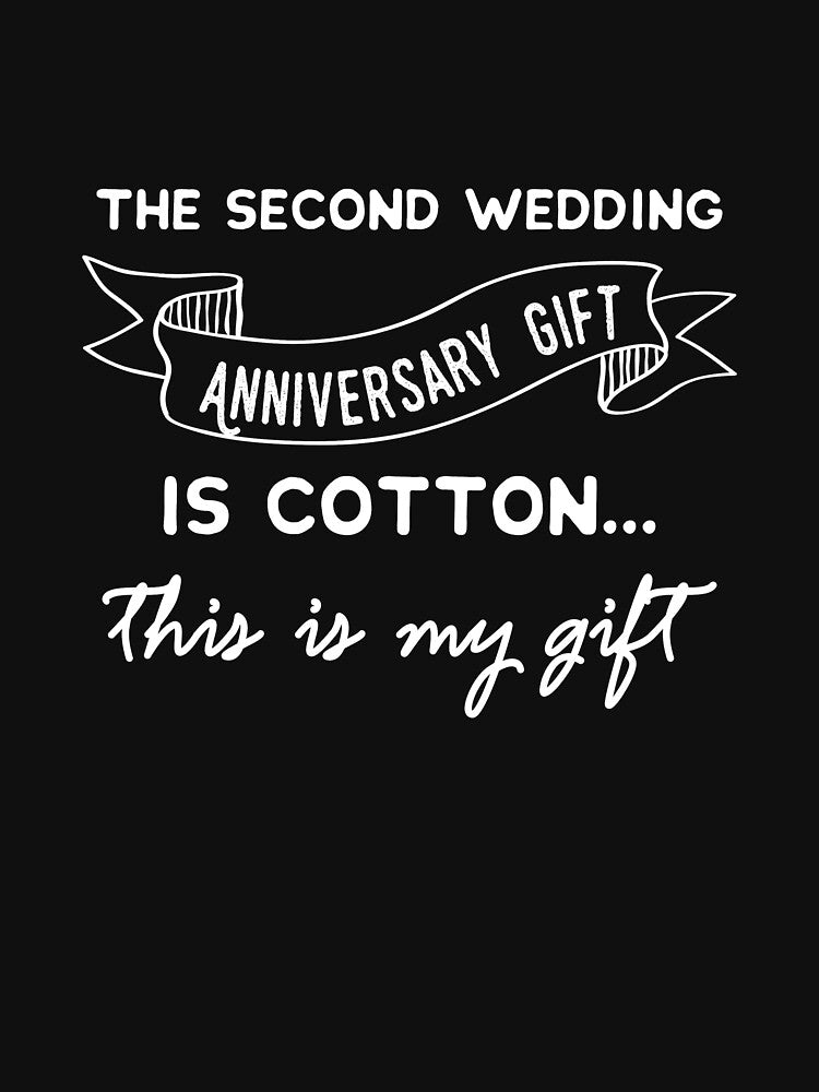 Second Anniversary design, 2nd Wedding Anniversary Tee by Lisbob