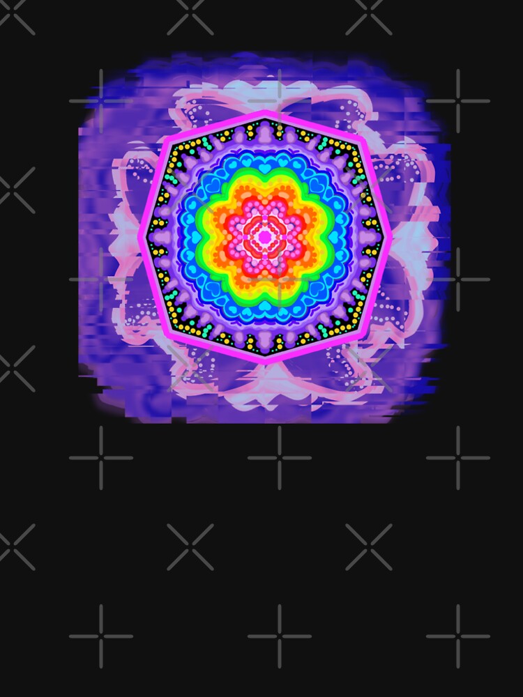 Neon Mandala Two by Lucid Art