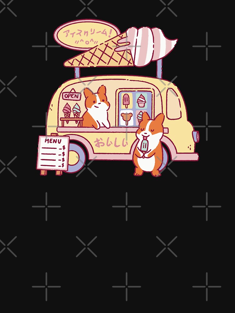 Corgis Ice Cream Truck by Paperfly Studio