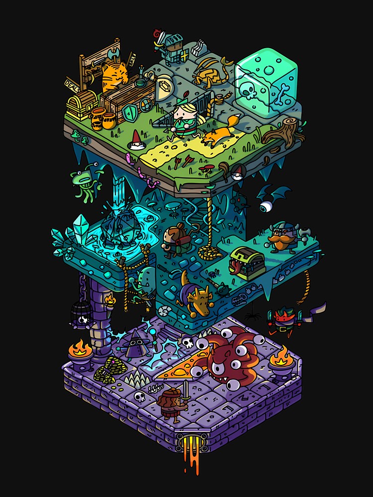 Dungeons And Isometric Dragons by DENUWANZ