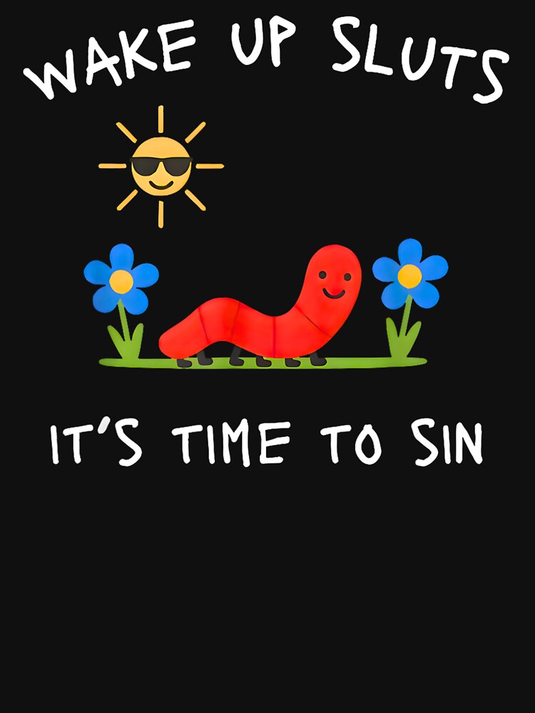 Wake Up It's Time to Sin - Funny Animal Meme by Shobekshop