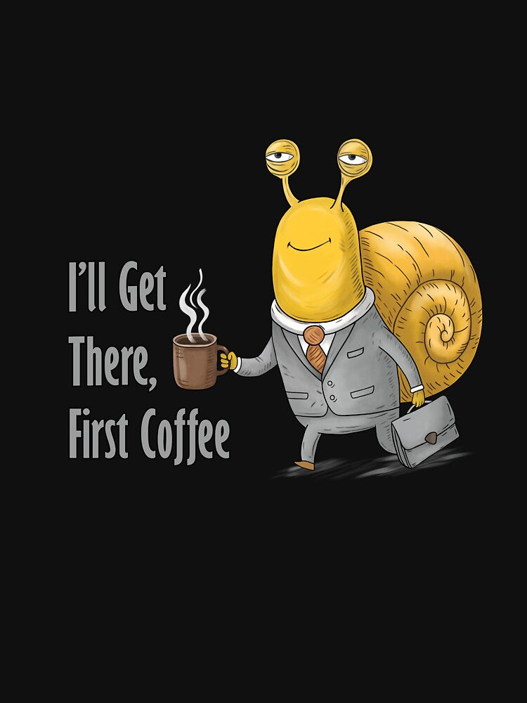 Snail with Coffee | Slow Progress Gift by FMproject