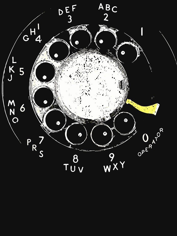 Rotary Phone Dial Retro Vintage Telephone Nostalgia Graphic by Glow-Paw-Studio