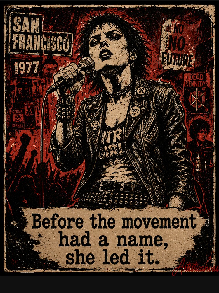 Penelope Houston Punk Command Stage Artwork by Artisticanvas