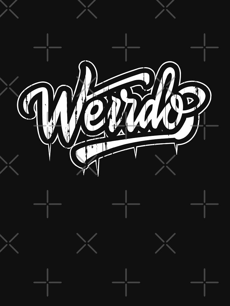 Weirdo - Retro Graffiti Typography in Black by diegomenjivar92