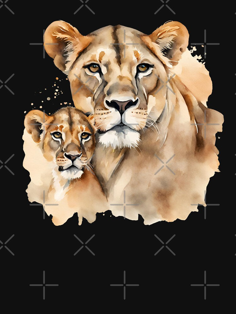 Mother Lioness and Her Cub - Happy Mother's Day by LEOOTY