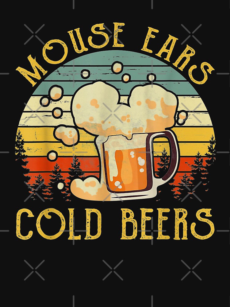 Mouse Ears And Cold Beers, funny beer vintage by FlorisAldenkamp