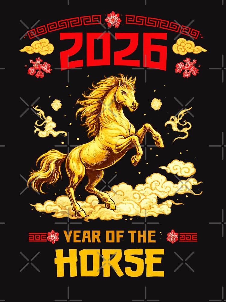 Year of The Horse 2026 Lunar New Year Chinese New Year 2026 by first-shirt ⭐ ⭐ ⭐ ⭐ ⭐