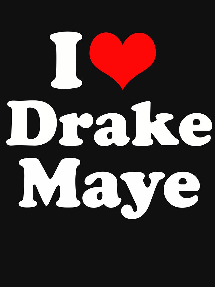 I Love Drake Maye Fan Support Funny Football Inspired Quote by ronakris009