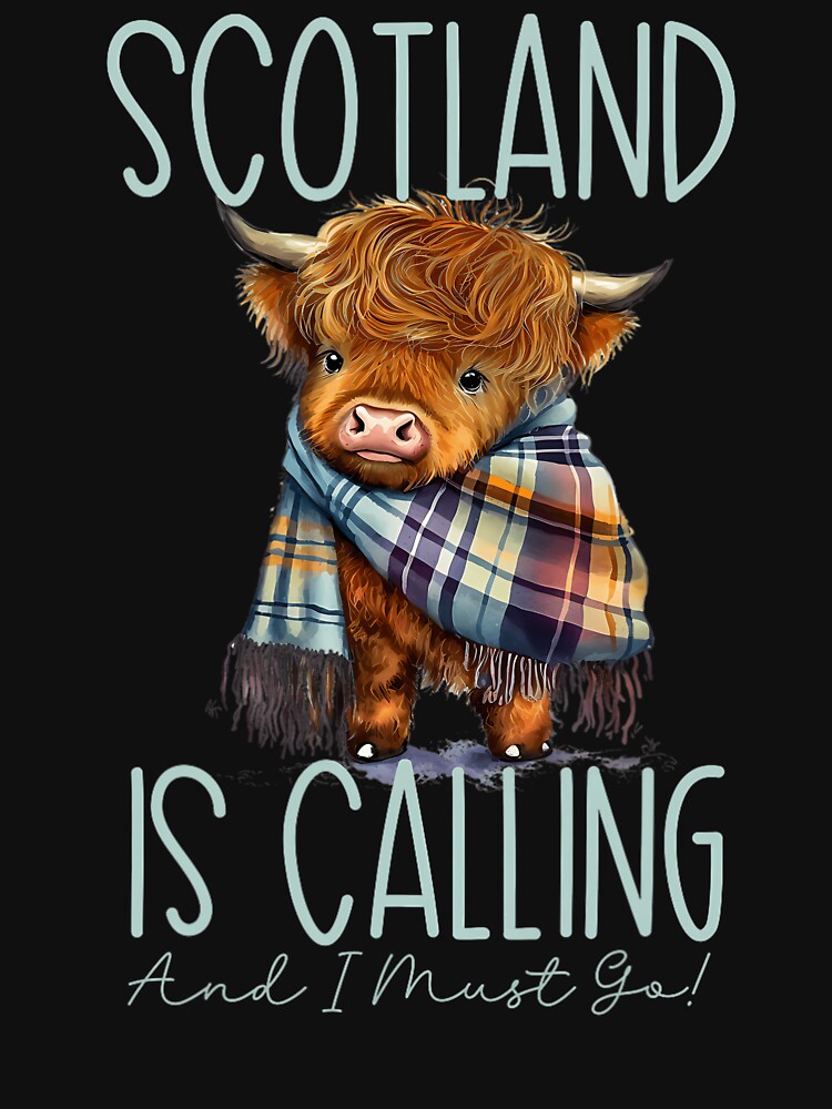 Scotland is Calling and I must Go! Highland Cow by laiheirouyrp