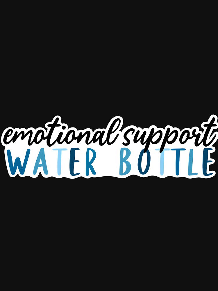 Emotional Support Water Bottle Rainbow by ztduelmchaun