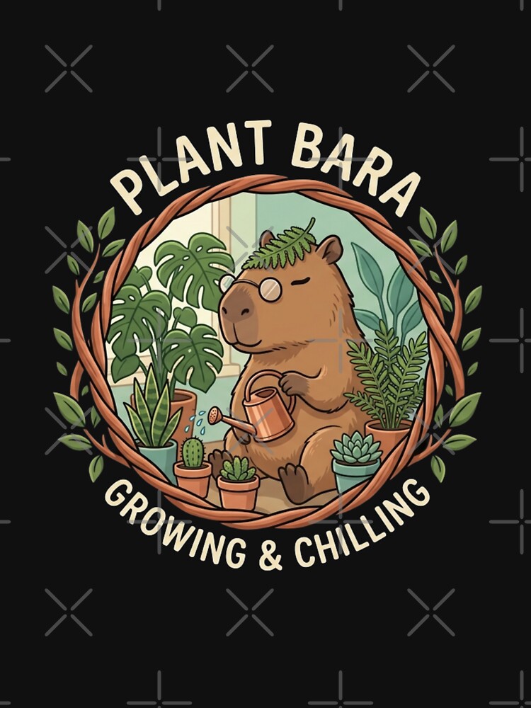 Plant-Bara - Aesthetic Capybara Plant Parent Urban Jungle by nbg2012