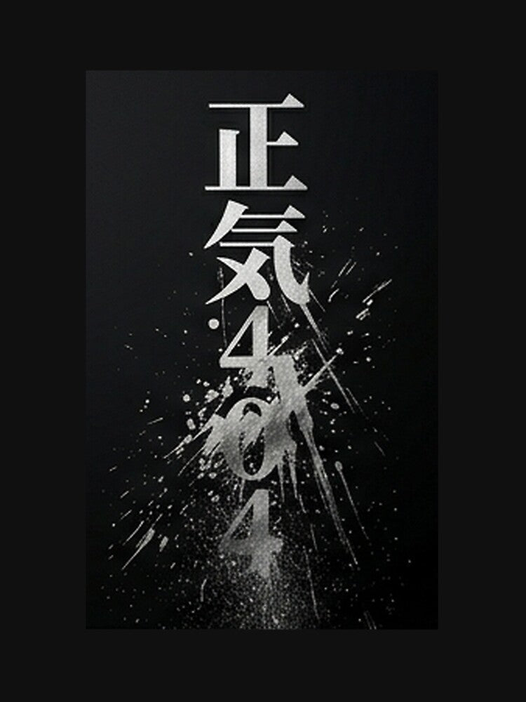 Sanity 404 (正気) - Cyberpunk Neon Kanji Die Cut Sticker by Japan-kanji-ya