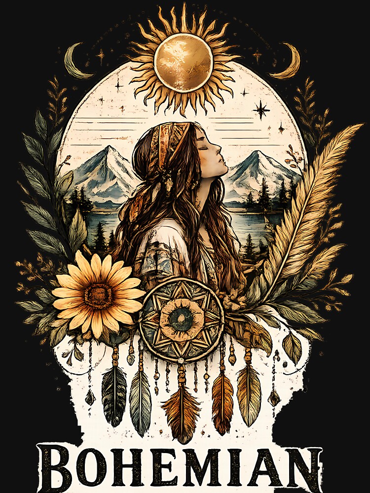 Bohemian Wild Heart Free Soul – Dreamcatcher Boho Nature by SamiOmar94