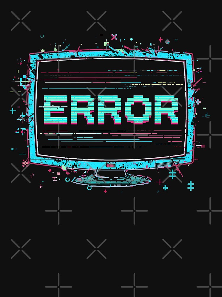 ERROR Glitch Sticker – Retro Tech Y2K Cyber Aesthetic, Gamer Laptop & Phone Sticker, Digital Chaos Art by JaiSoftStudio