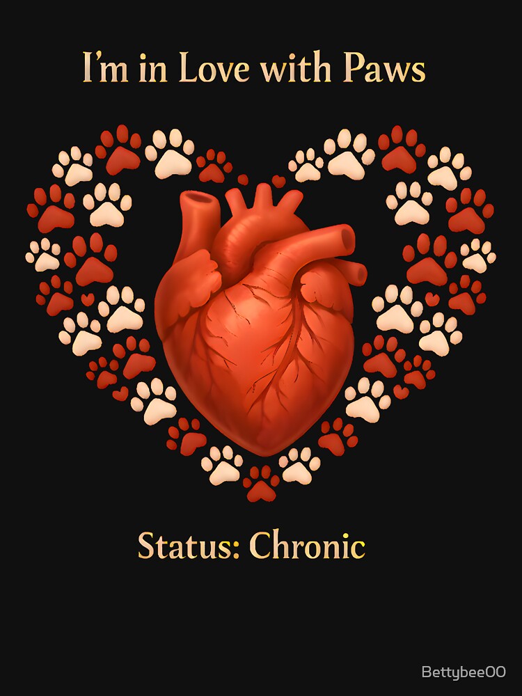 I’m in Love with Paws – Status: Chronic | Veterinary Valentine Design by Bettybee00