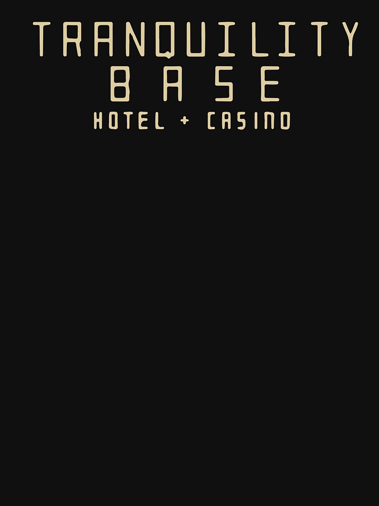 Arctic Monkeys Merch Tranquility Base Hotel Casino Black T-Shirt by Anennings