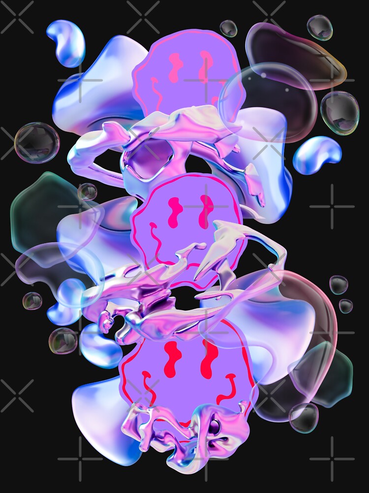 Smiley face internet bubble y2k vibe by VantaTheArtist