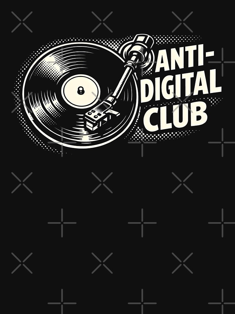 Anti-Digital Club Vinyl Record Retro by SplashTastic