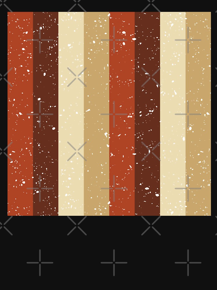 Retro Terracotta Stripe Seamless Pattern | Vintage Earth Tone Boho by Dino-Lune