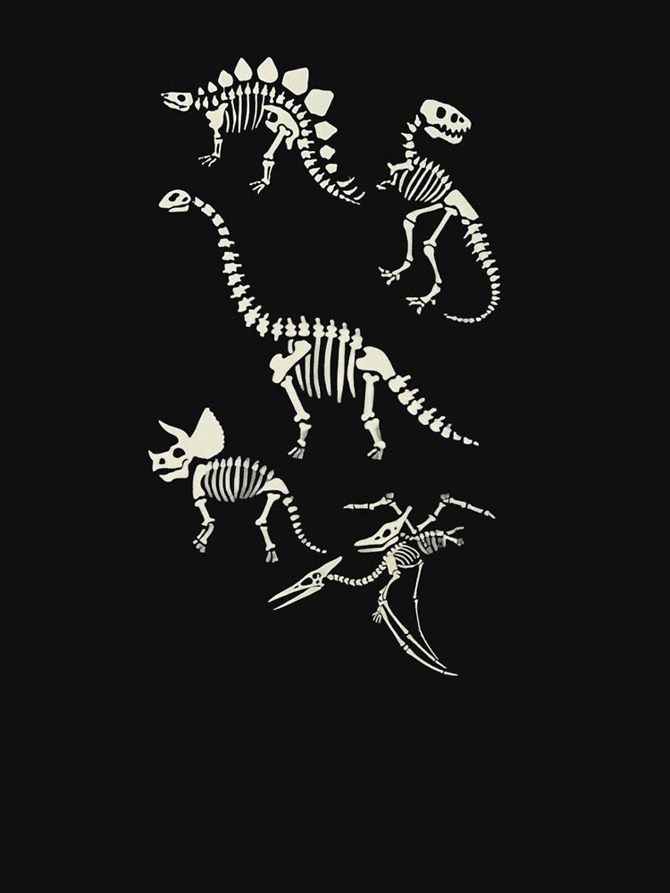 Dinosaur Fossils in Black Oversized by RuangkataDS